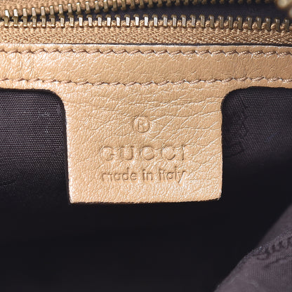 Gucci Pebbled Calfskin Medium Jungle Hobo Beige 6 of 11