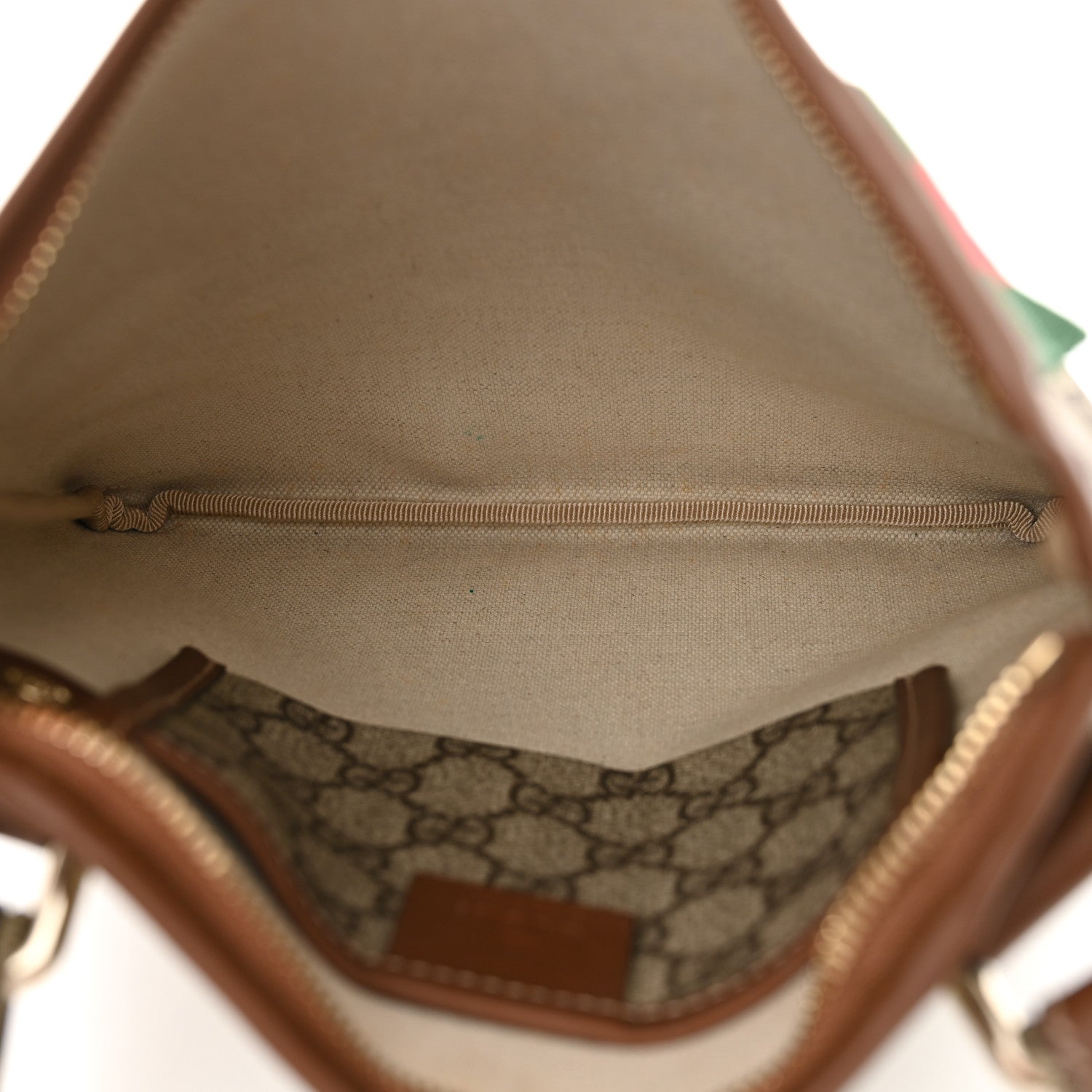 Gucci GG Plus Monogram Signature Web Loop Messenger Brown 5 of 10