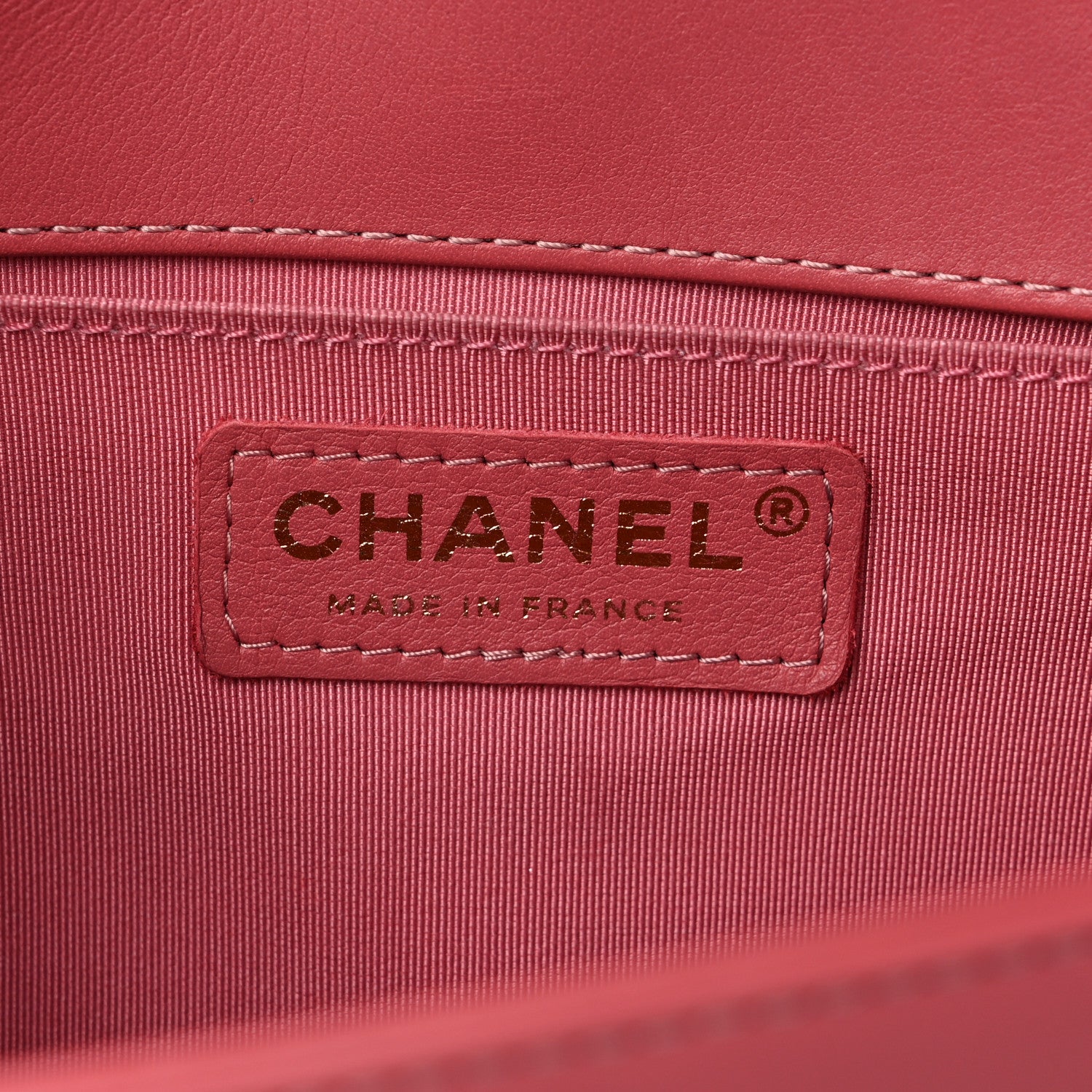 Chanel Calfskin Chevron Quilted Medium Boy Flap Pink 6 of 12