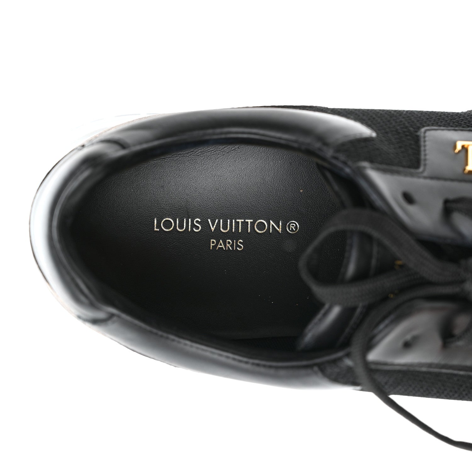 Louis Vuitton Monogram Mens Run Away Sneakers 9 Black 7 of 10