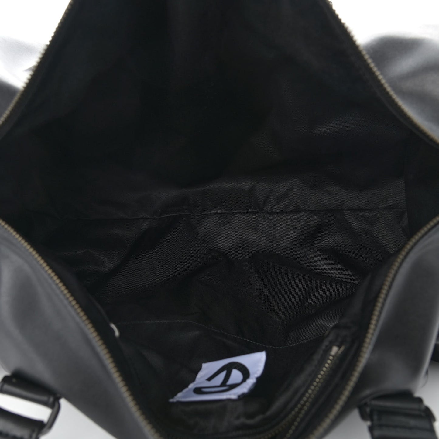 Vegan Leather Large Duffle Black