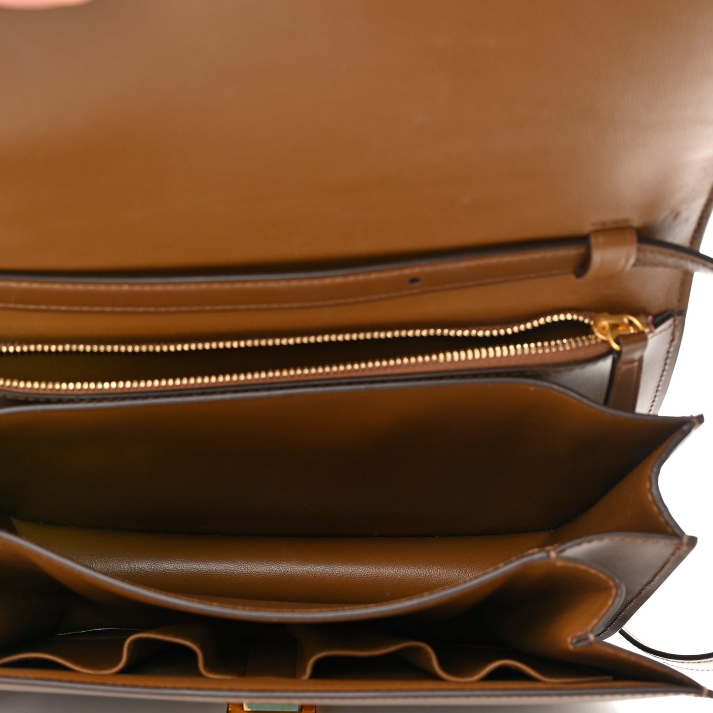 Box Calfskin Medium Classic Box Flap Bag Camel