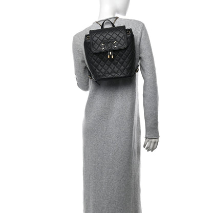 Chanel Caviar Quilted Small Filigree Backpack Black 3 of 7