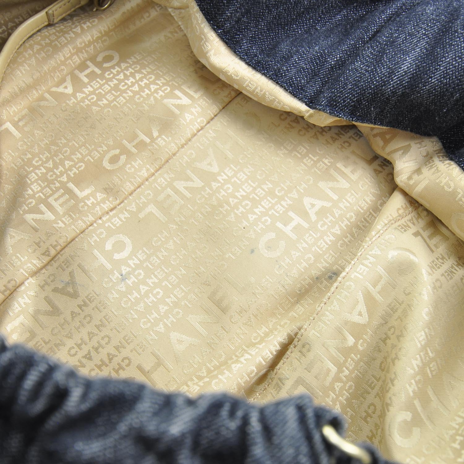 Chanel Denim XL Coco Cabas Tote Blue 6 of 10