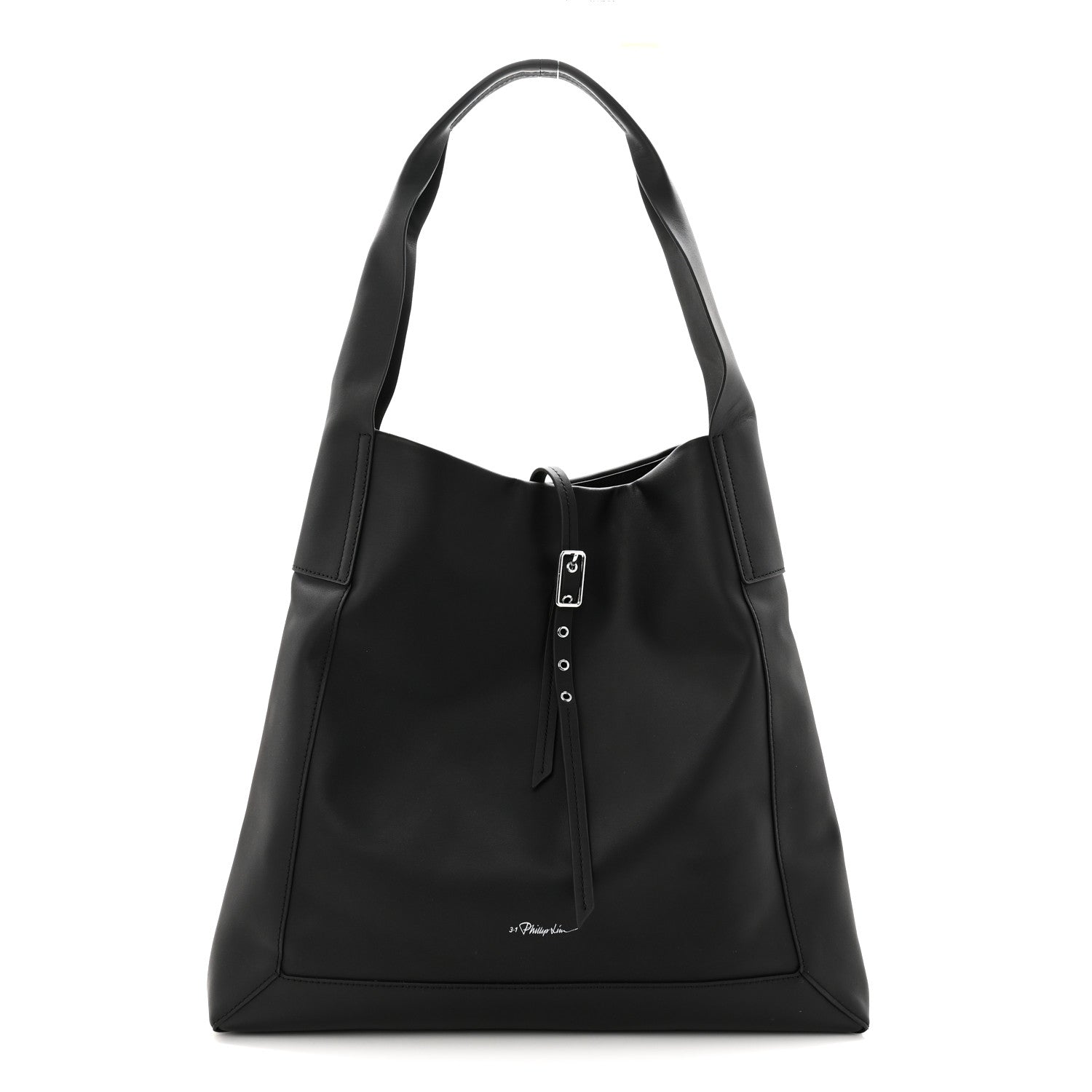 3.1 Phillip Lim Calfskin Go Large Shoulder Bag Black 1 of 10