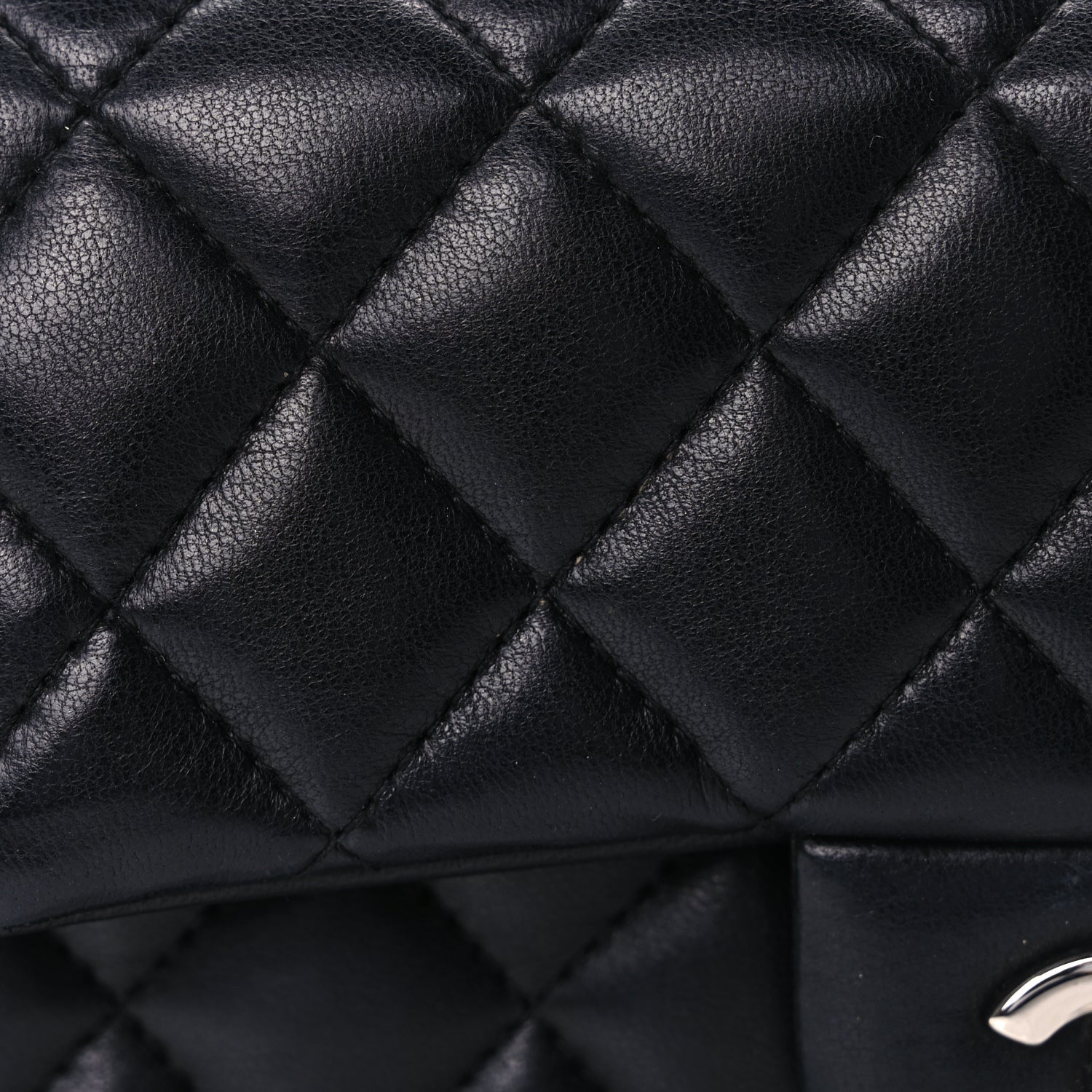 Chanel Lambskin Quilted Mini Rectangular Flap Black 7 of 10