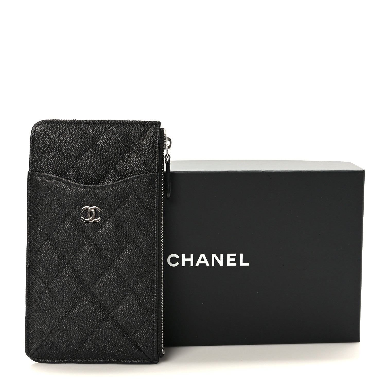 Chanel Caviar Quilted Classic iPhone Pouch Black 8 of 8