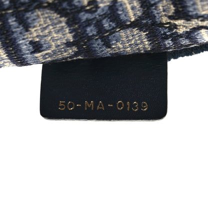 Christian Dior Oblique Medium Book Tote Blue Multicolor 6 of 9