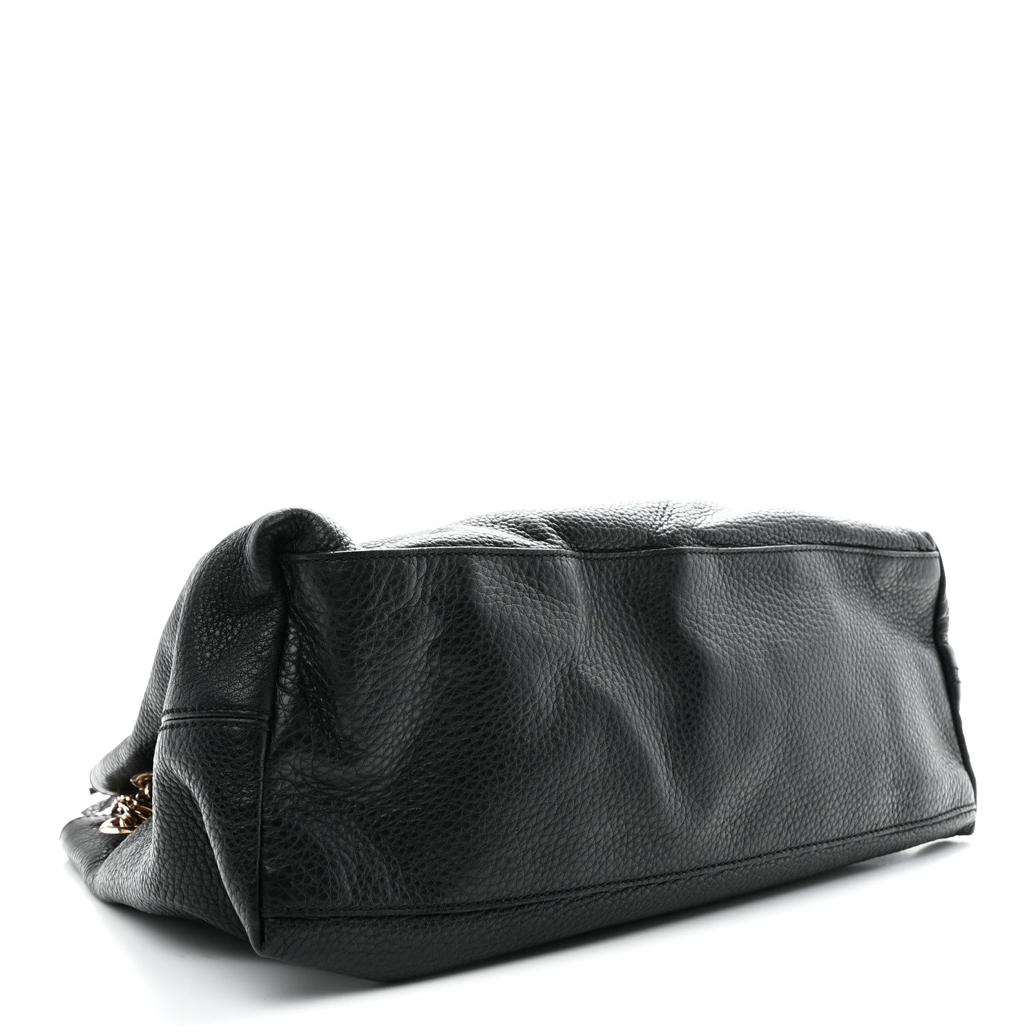 Gucci Pebbled Calfskin Medium Soho Chain Shoulder Bag Black 7 of 19