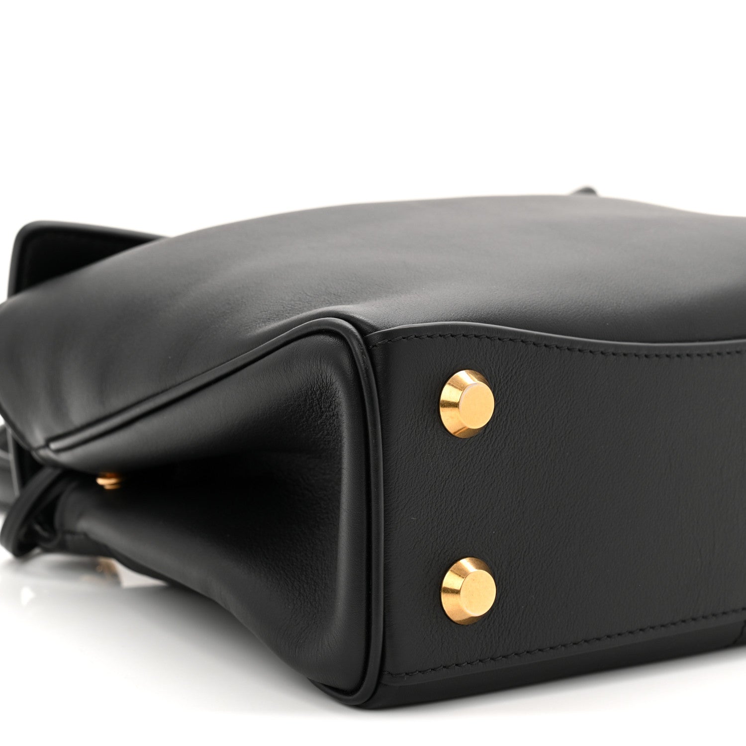 Balenciaga Natural Smooth Calfskin Mini Rodeo Top Handle Handbag Black 8 of 9