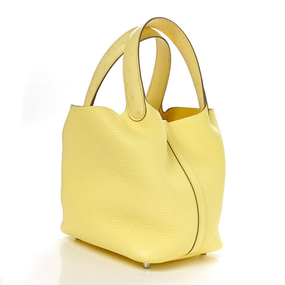 Hermes Taurillon Clemence Ostrich Touch Picotin Lock 18 PM 2 of 11