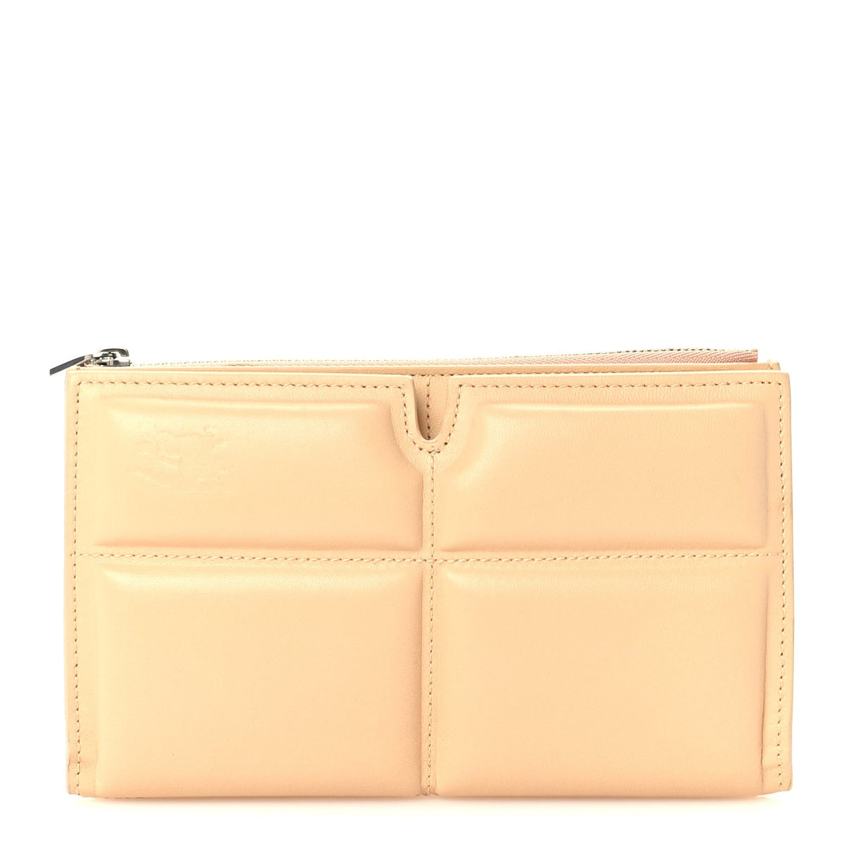 Burberry Lambskin Snip Wallet Peach 1 of 6