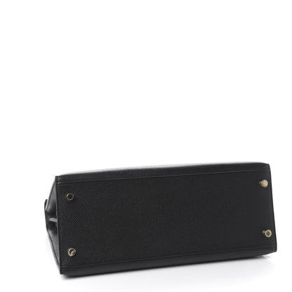 Hermes Epsom Kelly Sellier 28 Black 5 of 12