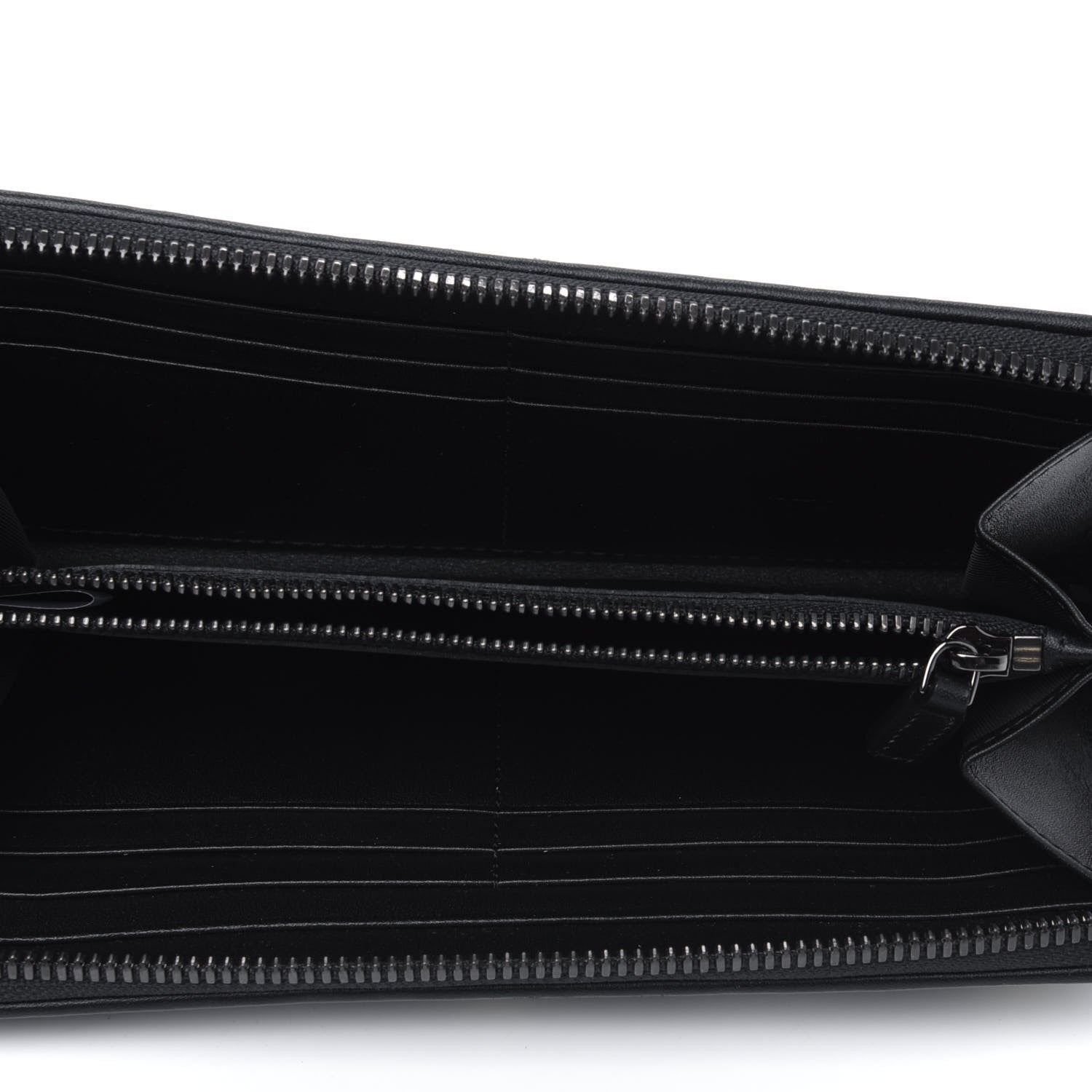 MCM Skyoptic Visetos Large Zip Around Wallet Black 3 of 4