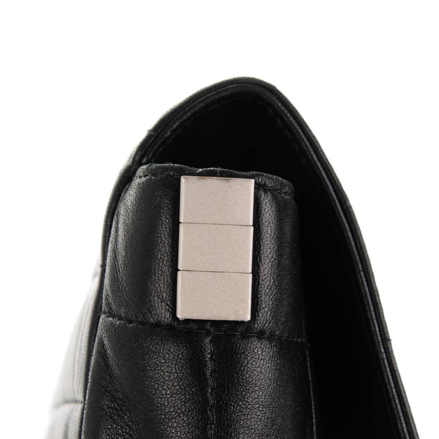 Lambskin Chocolate Bar Reissue Clutch Black