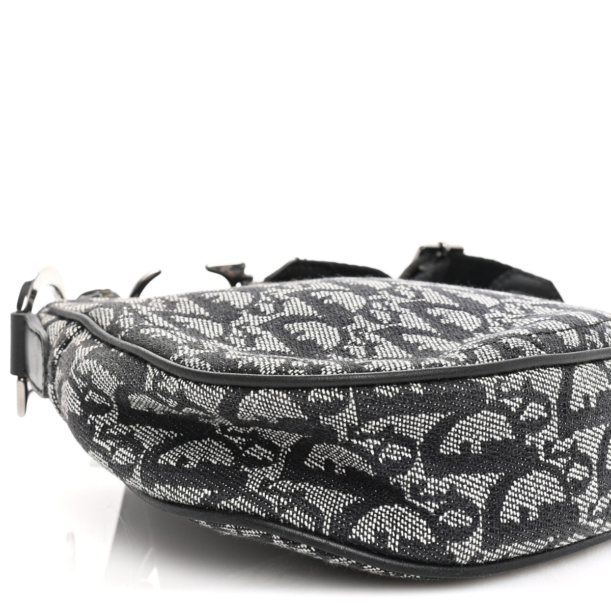 Monogram Saddle Bag Black