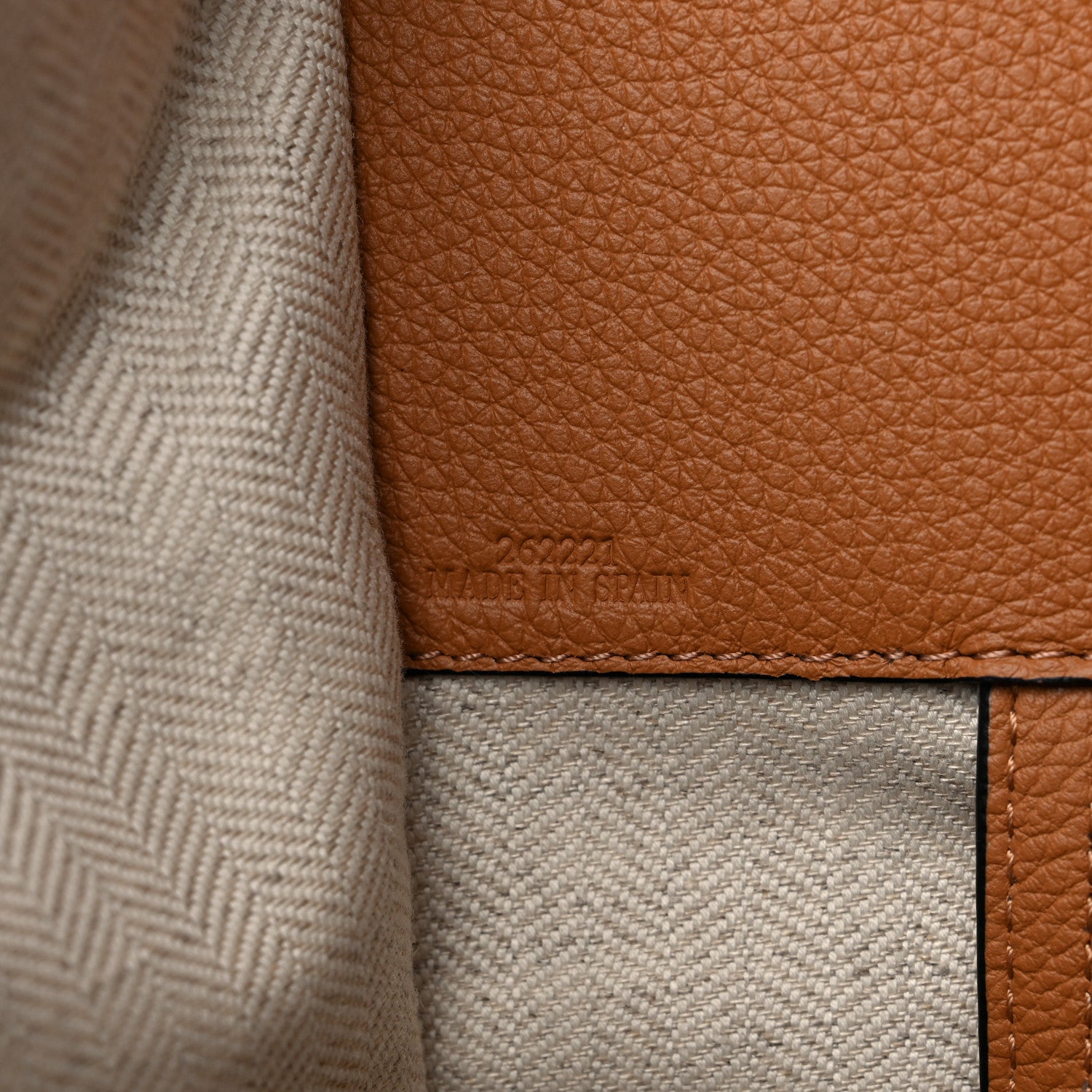 Loewe Grained Calfskin Medium Hammock Shoulder Bag Tan 6 of 9