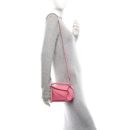Loewe Calfskin Mini Puzzle Bag Wild Rose 2 of 12