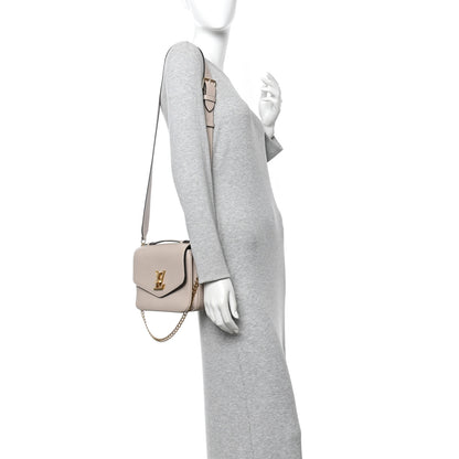 Louis Vuitton Grained Calfskin Lockme Oxford Greige 2 of 9
