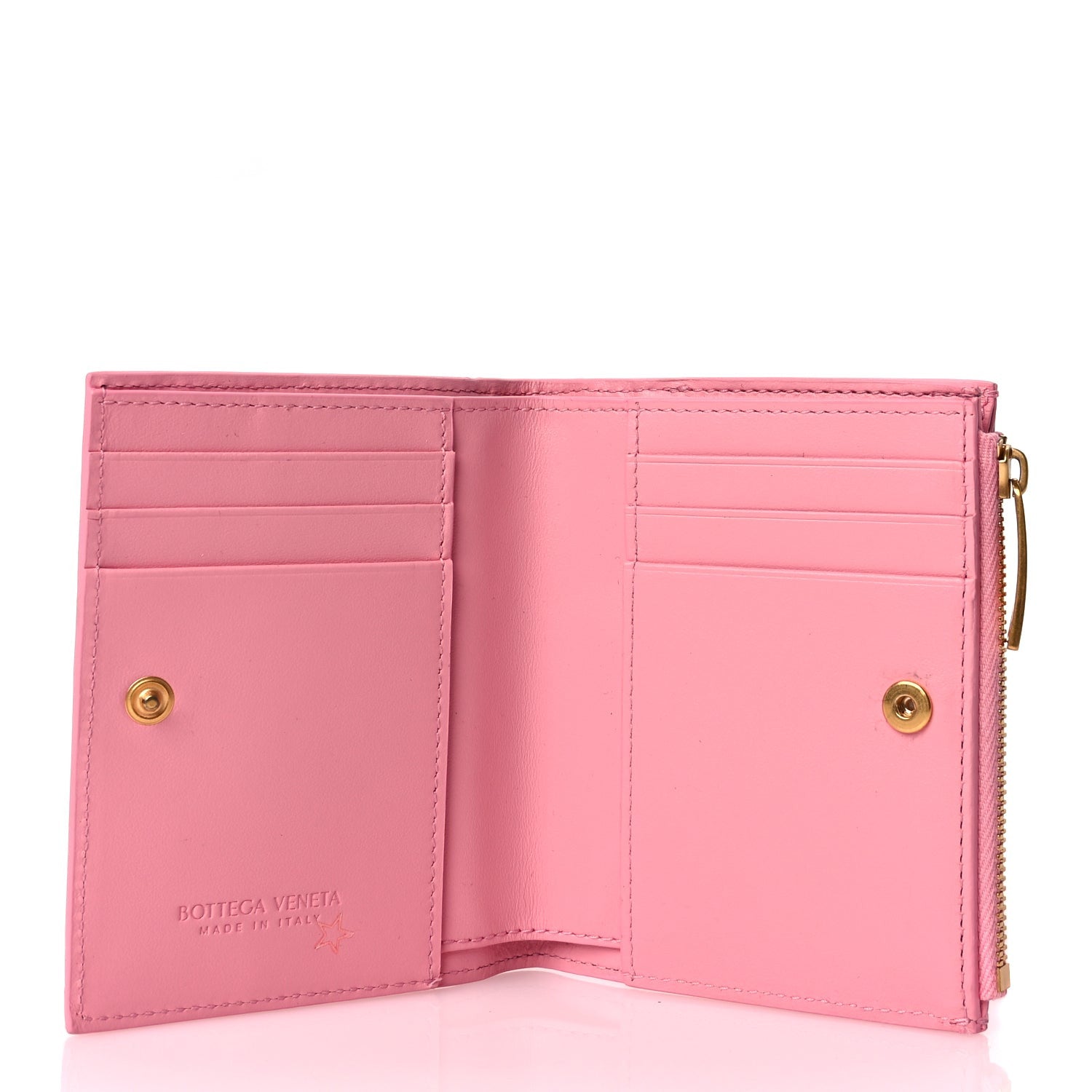 Bottega Veneta Nappa Intrecciato Bifold Zip Wallet Ribbon 5 of 7