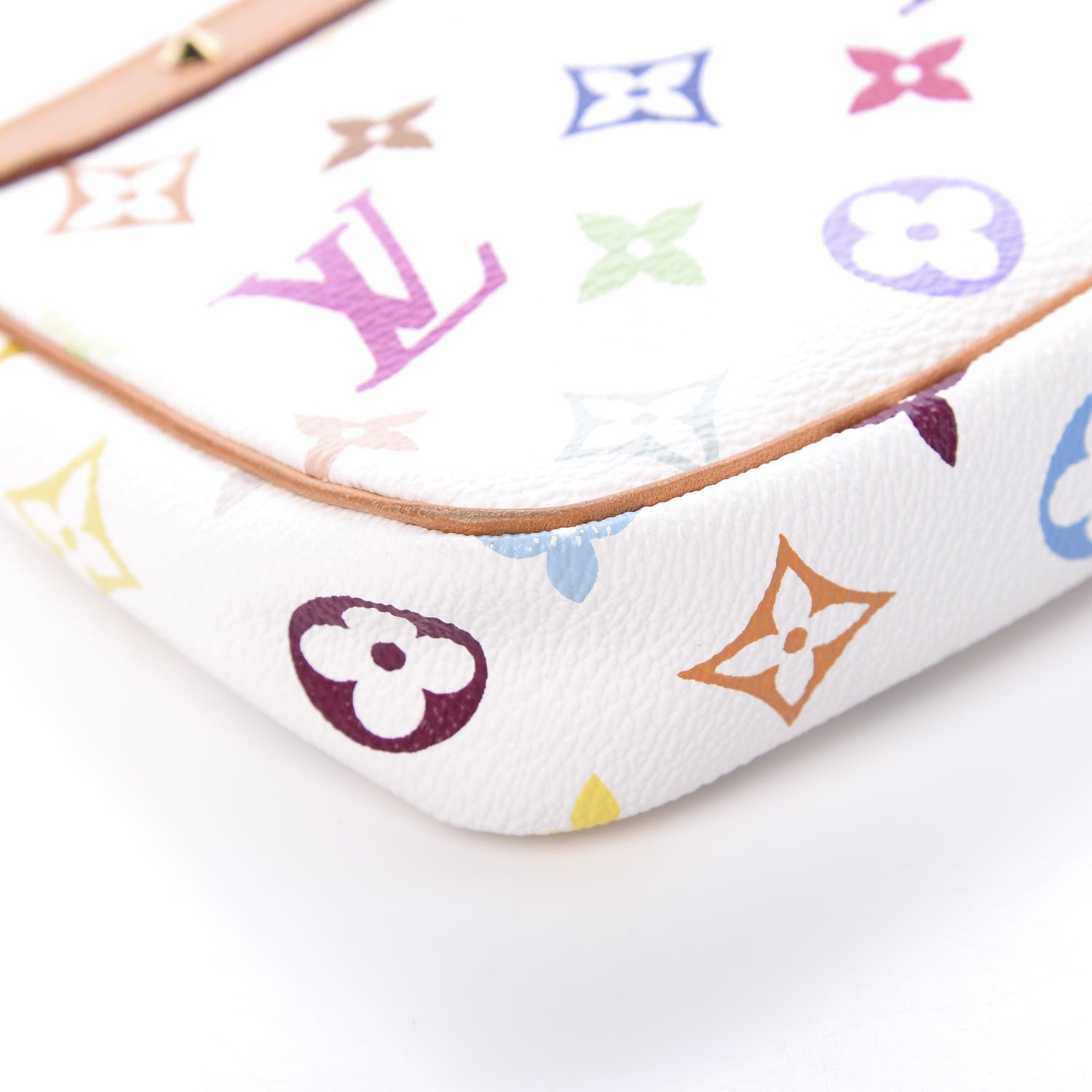 Louis Vuitton Monogram Multicolor Pochette Accessories White 8 of 13