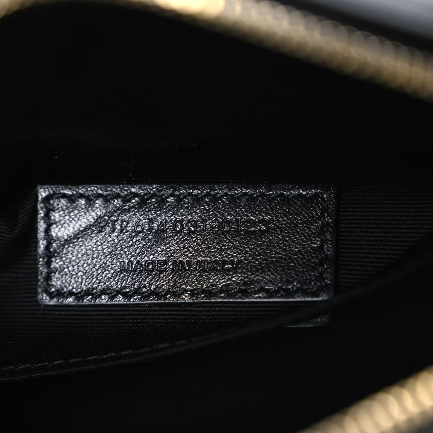 Calfskin Matelasse Monogram Lou Belt Bag Black