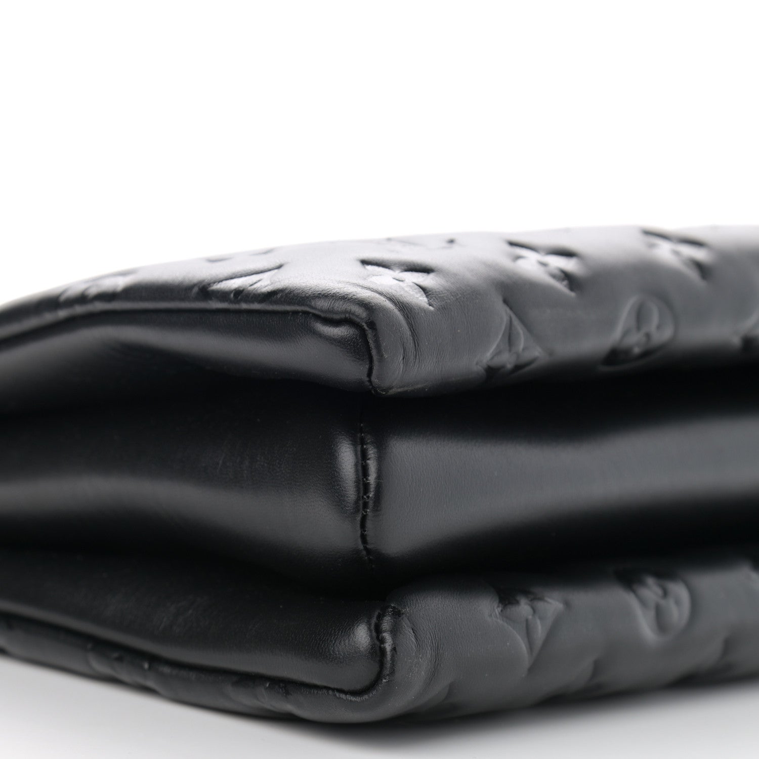 Louis Vuitton Lambskin Embossed Monogram Coussin PM Black 8 of 11