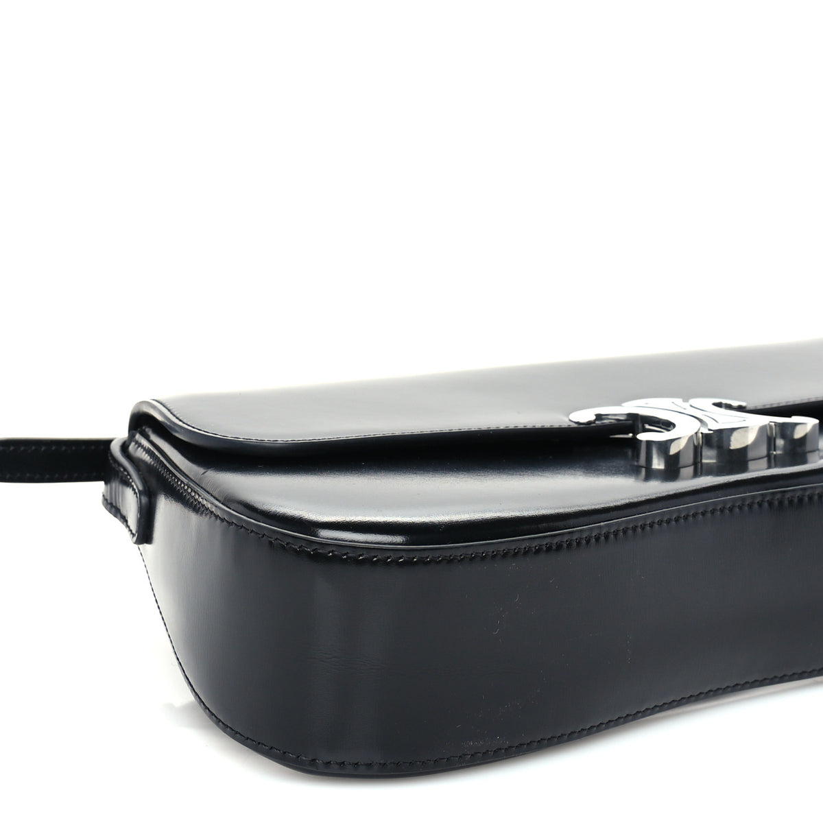Shiny Calfskin Medium Lola Bag Black