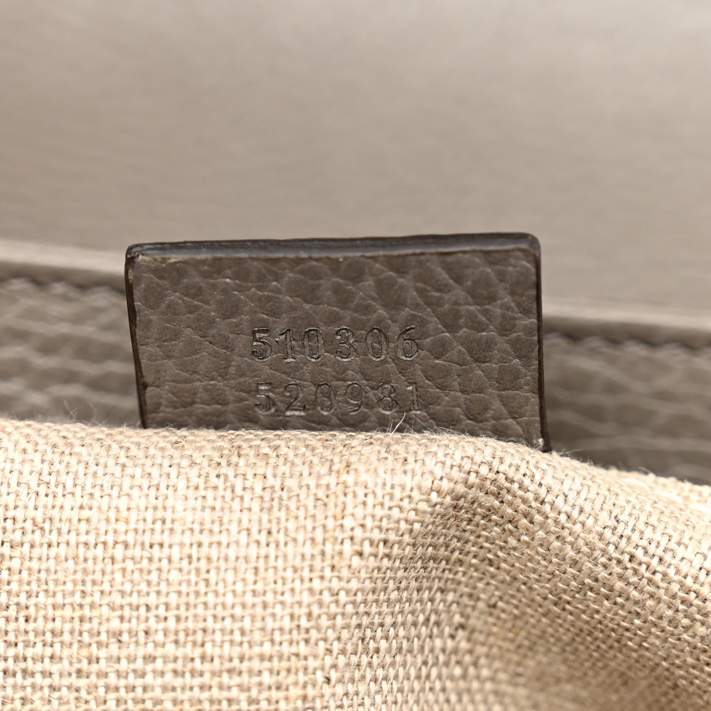 Dollar Calfskin Medium Interlocking G Top Handle Shoulder Bag Loess