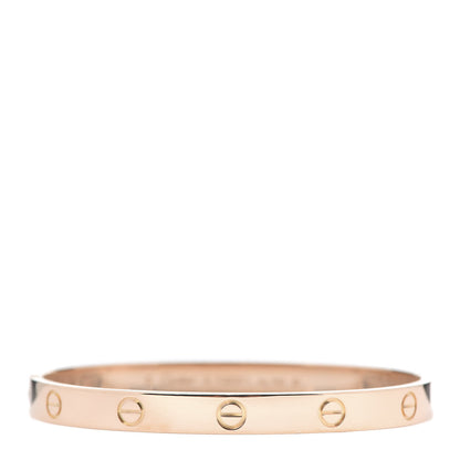 Cartier 18K Pink Gold LOVE Bracelet 18 1 of 7