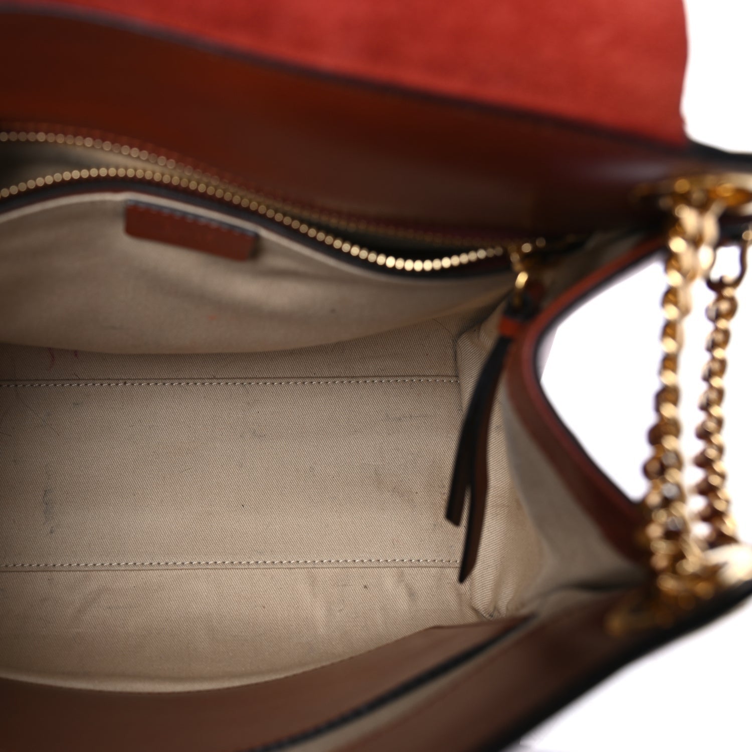Chloe Shiny Calfskin Medium Annie Shoulder Bag Whiskey 4 of 8