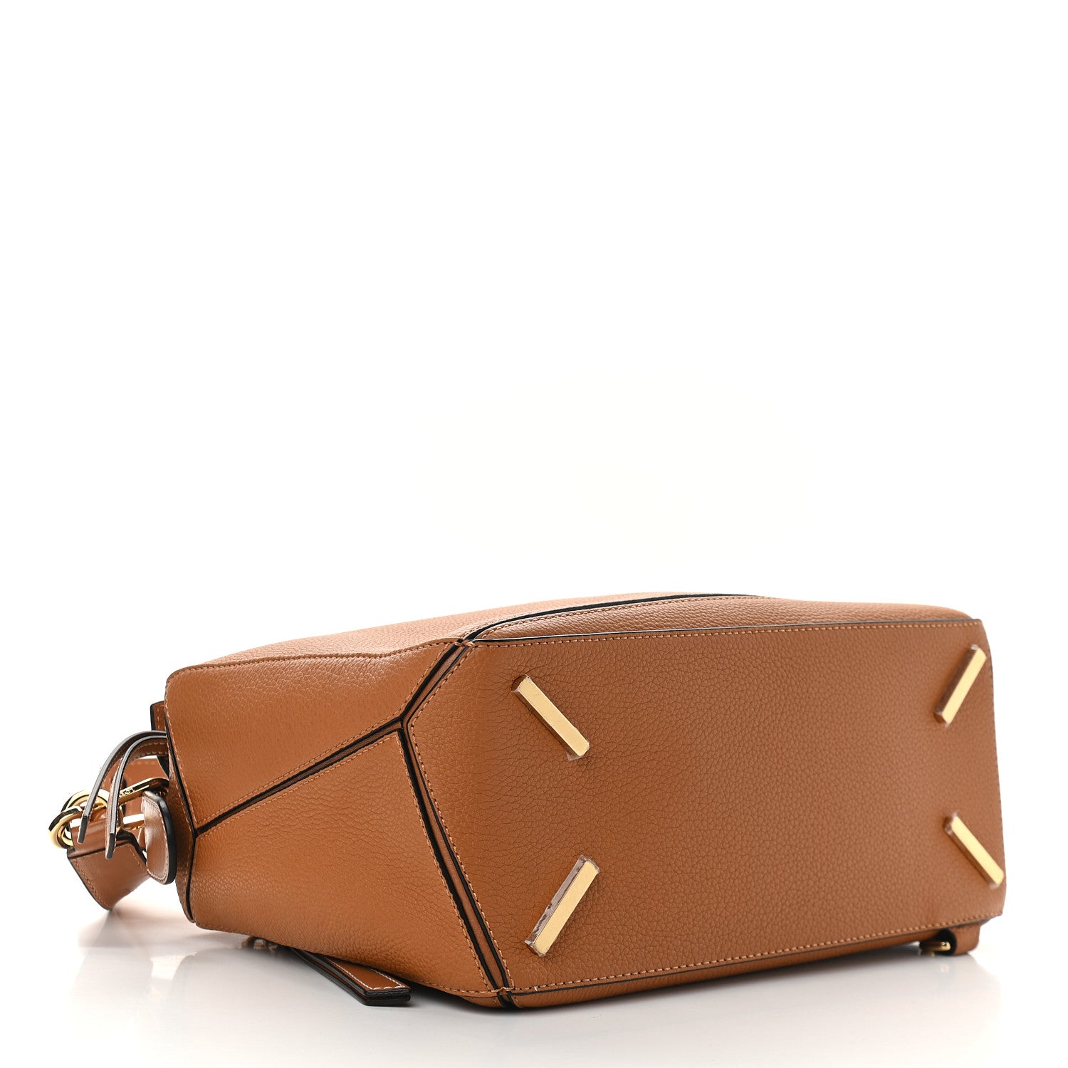 Loewe Calfskin Medium Puzzle Bag Tan 4 of 9