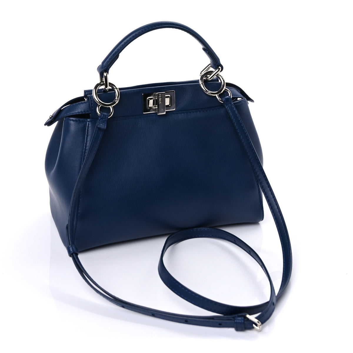 Nappa Mini Peekaboo Iconic Satchel True Blue