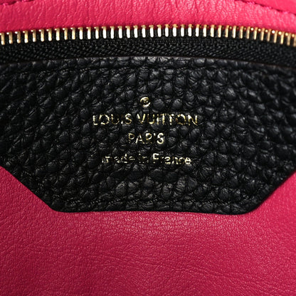 Louis Vuitton Taurillon Capucines MM  Black Fuchsia 5 of 8