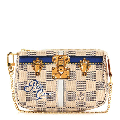 Louis Vuitton Damier Azur Summer Trunks Porto Cervo Mini Pochette Accessories 1 of 7