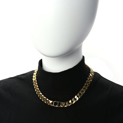 Christian Dior Metal Danseuse Etoile Chain Choker Necklace Gold 5 of 5