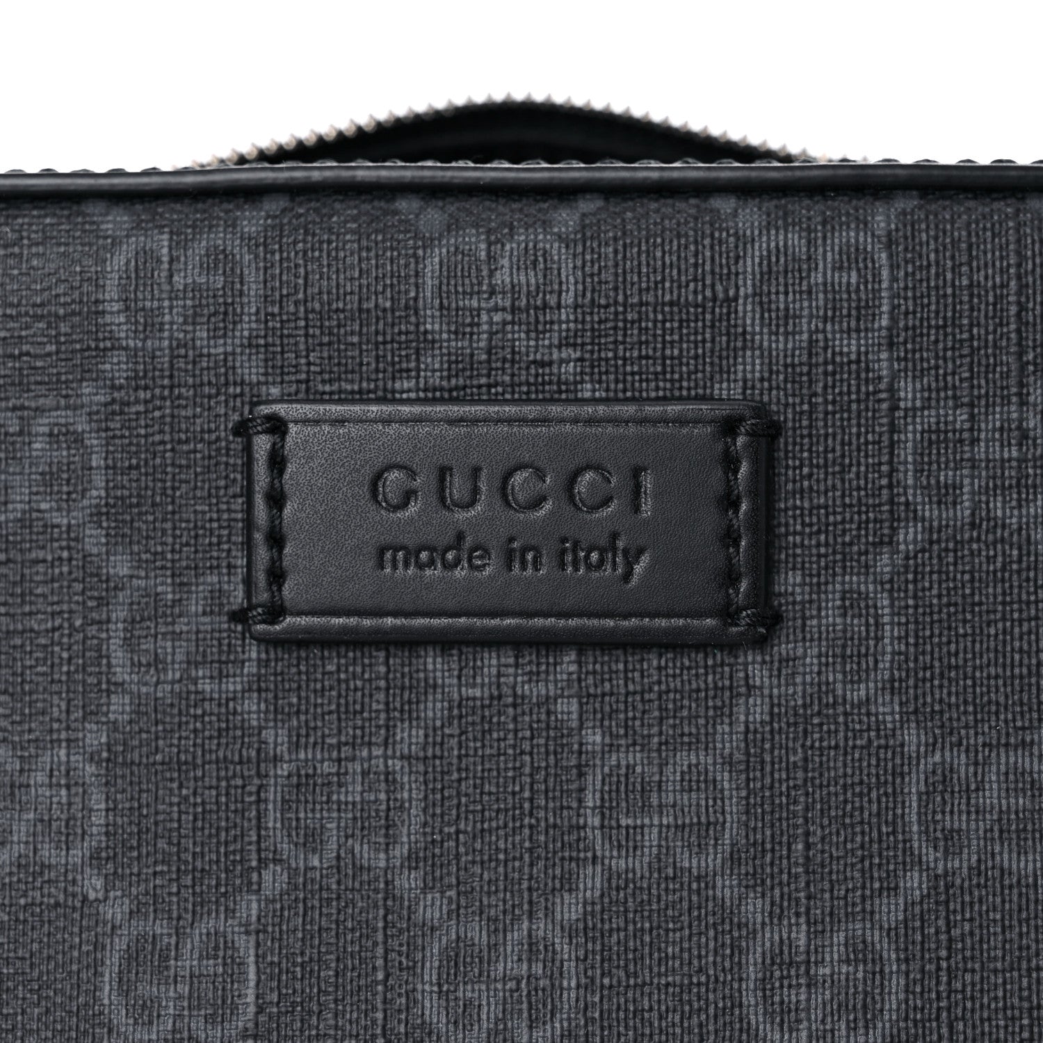 Gucci GG Supreme Monogram Web Shoulder Bag Black Grey 8 of 11