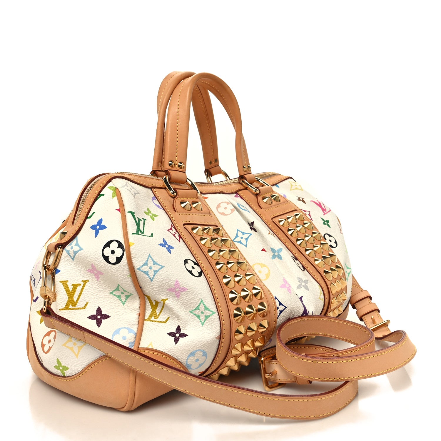 Louis Vuitton Monogram Multicolor Courtney MM White 3 of 12
