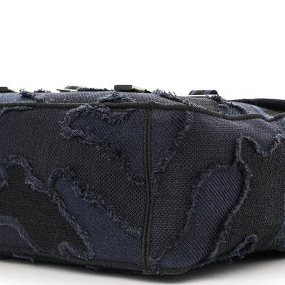 Christian Dior Canvas Embroidered Camouflage Diorcamp Messenger Navy 10 of 12