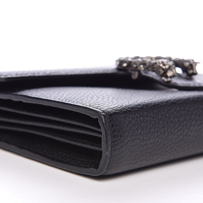 Gucci Calfskin Mini Dionysus Chain Wallet Black 9 of 11