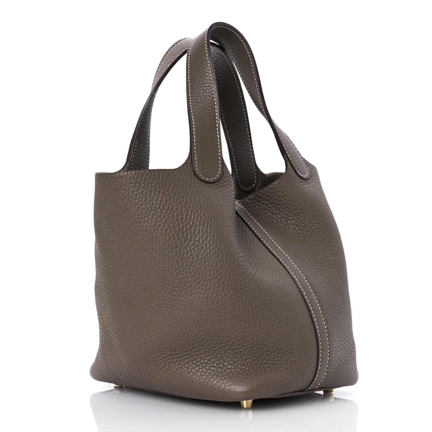 Hermes Taurillon Clemence Picotin Lock 18 PM Etoupe 3 of 11