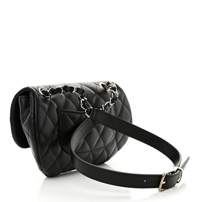 Chanel Calfskin Quilted CC Uniform Flap Belt Bag Black 3 of 11