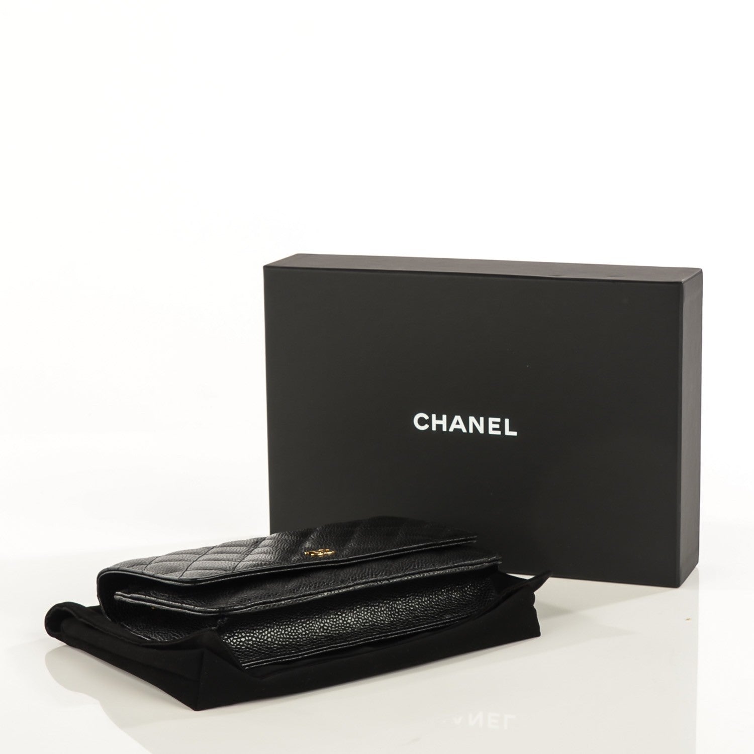Chanel Caviar Quilted Wallet On Chain WOC Black 8 of 8