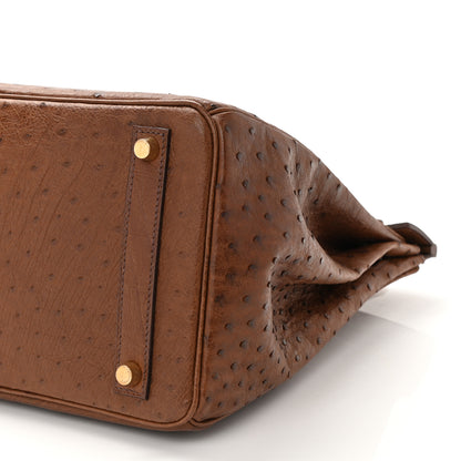 Hermes Ostrich HAC Birkin 32 Gold 10 of 10