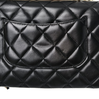 Chanel Lambskin Quilted Small Trendy CC Dual Handle Flap Bag Black 12 of 17