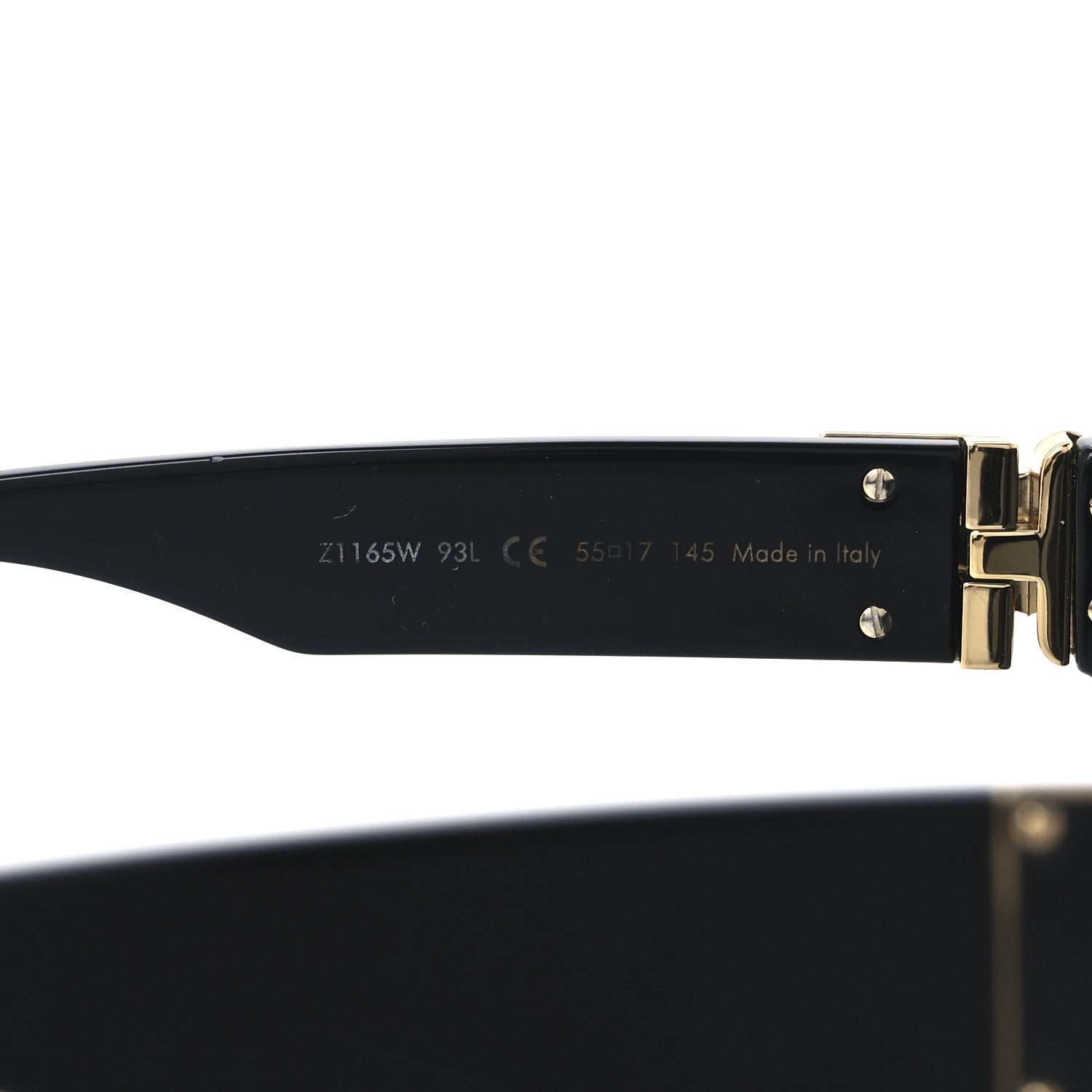 Louis Vuitton Acetate 1.1 Millionaires Sunglasses Z1165W Black 5 of 7