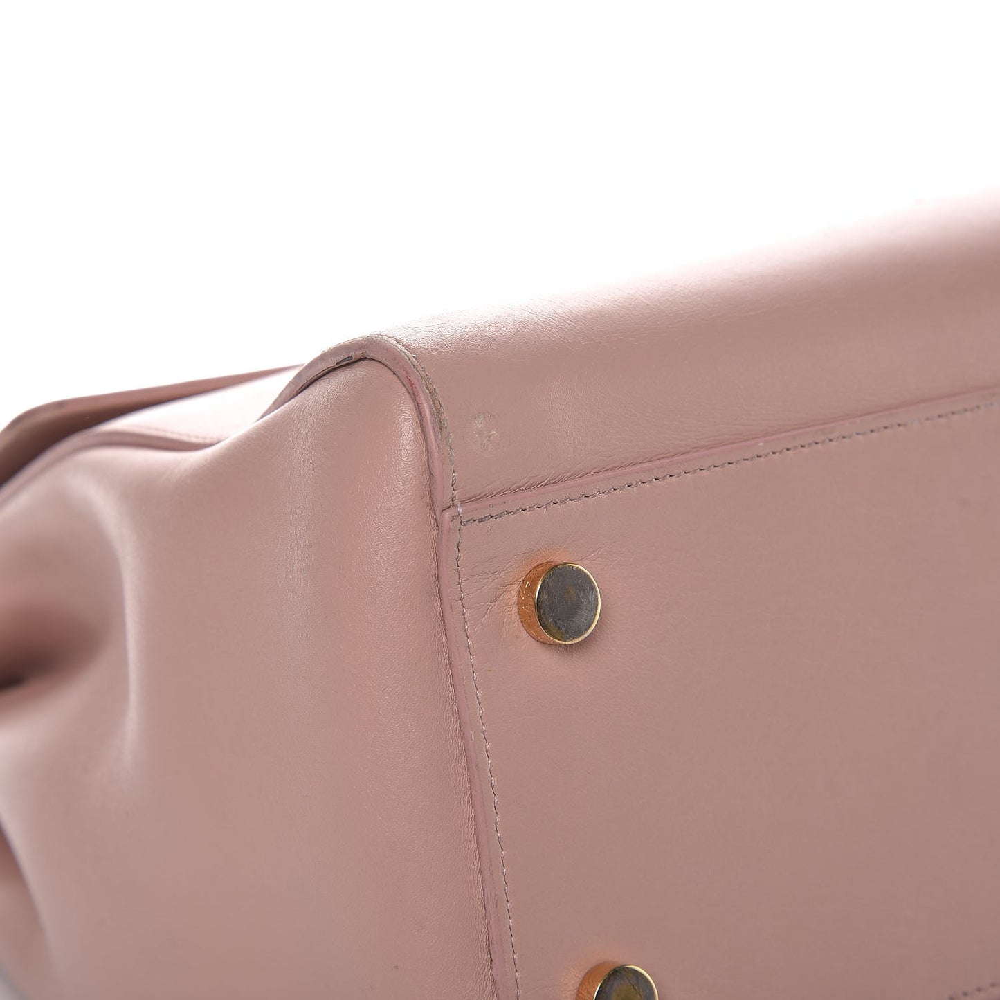 Calfskin Medium Moujik Top Handle Bag Pale Blush