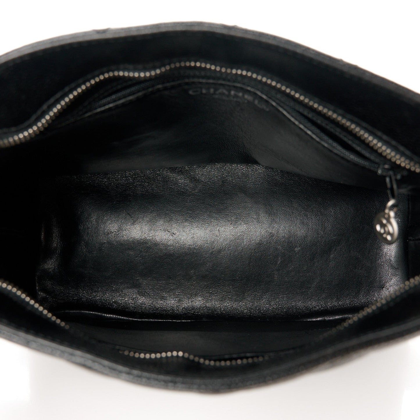 Caviar Quilted Medallion Tote Black