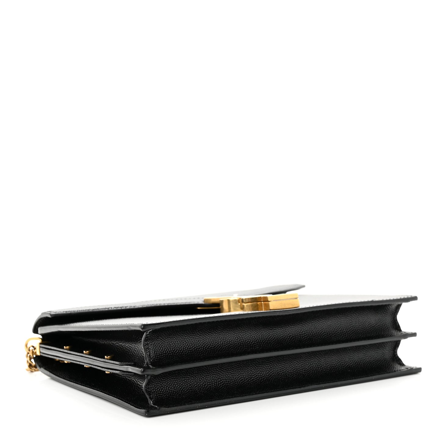 Grain De Poudre Monogram Cassandra Clasp Bag Black