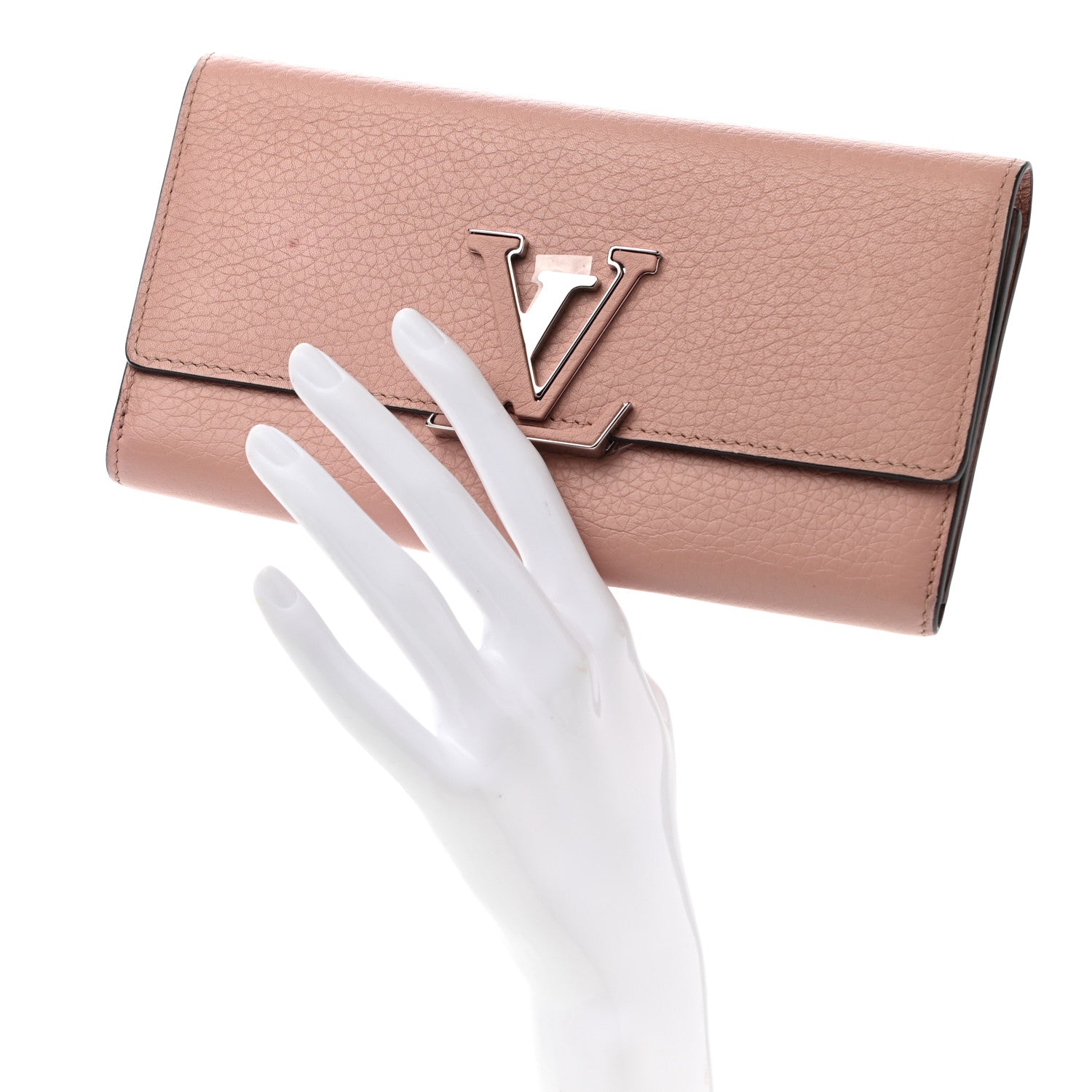 Louis Vuitton Taurillon Capucines Wallet Magnolia 2 of 18